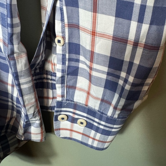 Peter Millar Men’s Long Sleeve Blue Plaid 100% cotton Size Medium‎ - Picture 4 of 7